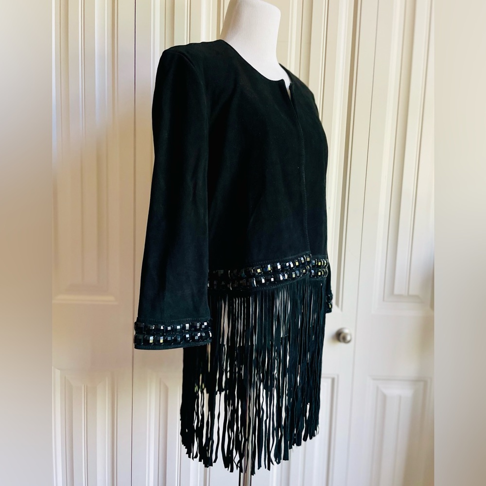 Piperlime Collection Suede Fringe Jacket - Picture 6 of 12